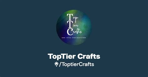 Toptier Crafts Instagram Tiktok Linktree