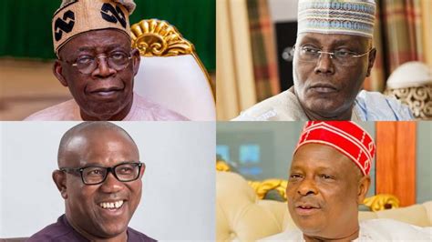 2023 Campaigns Obi Tinubu Atiku Kwankwaso Kick Off Four Horse Race