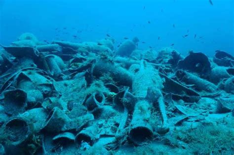 Sunken Ancient Greek Temple Shipwrecks