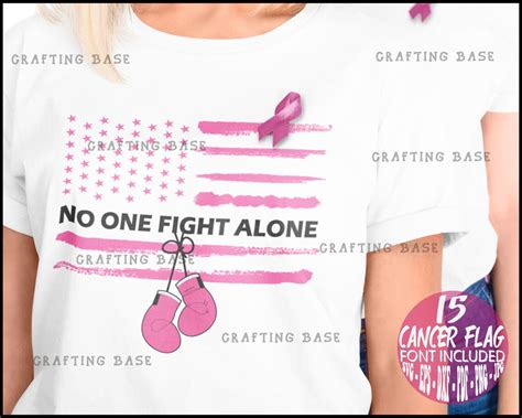 Cancer Usa Flag Svg Fight Svg Cancer Svg Fight Flag Svg Breast