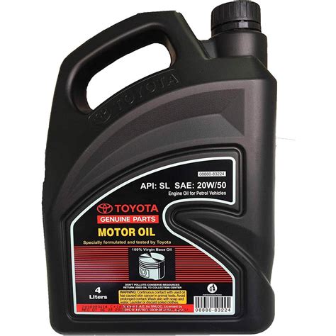 Toyota 20w 50 Mineral Engine Oil For Car 4 Litres Auto Choice