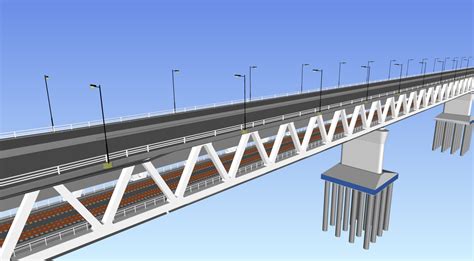 Combined Road Rail Bridge Over The Daugava River Rail Baltica