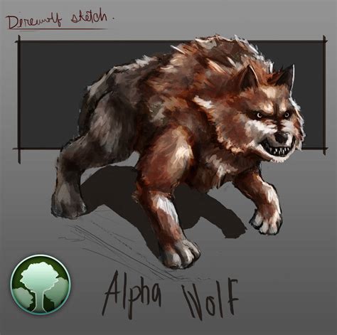 Alpha Dire Wolf Concept By Olieart On Deviantart