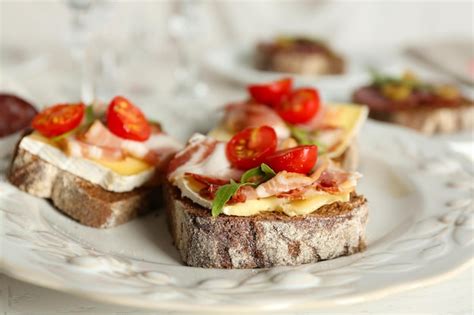 Premium Photo Tasty Sandwiches On Plate Close Up