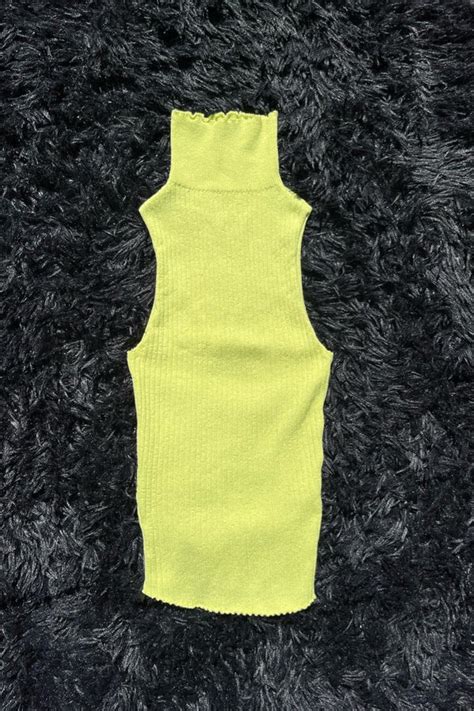 Lime Green Knit Turtleneck Nuuly Thrift