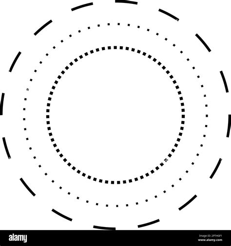 Tracing Circle Shape Lines Element For Preschool Kindergarten And