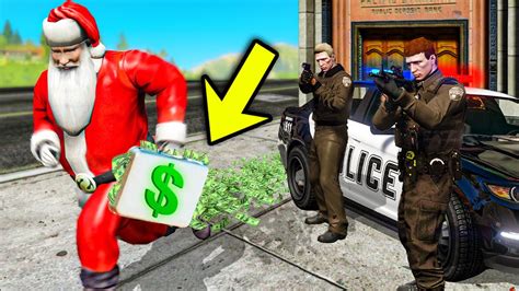 Robbing Banks As Santa Claus On Gta Rp Youtube