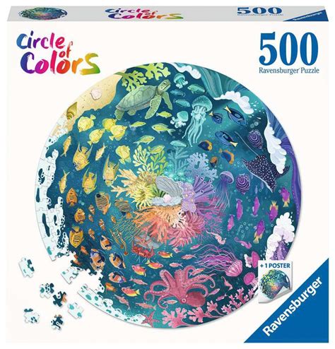 Ravensburger Casse tête Rond 500 pcs Circle of Colors Océan