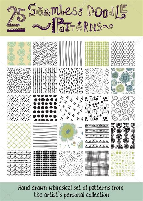 Set Of Seamless Doodle Patterns Stock Vector Image By ©lanan 33281793