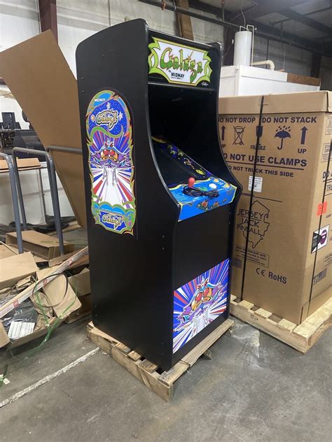 Upright Multicade Full Size Ms Pacman Galaga Arcade Game With Trackball