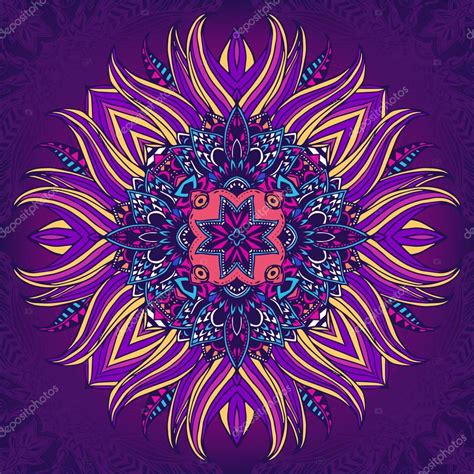 Hand Drawn Mandala Stock Vector By Mazeina