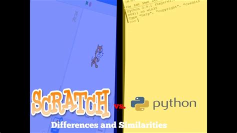 Scratch Vs Python Differences And Similarities Youtube