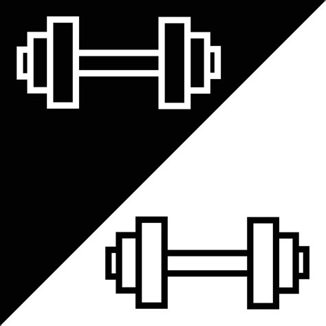 Dumbbell Clipart Black