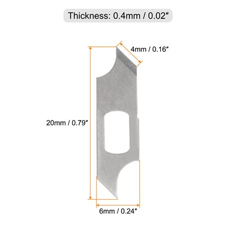 40pcs Exacto Knife Blades Compass Hobby Knife Replacement Blades Refills 732324861301 Ebay