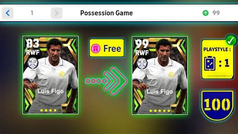 How To Train 99 Rated Luis Figo Max Level EFootball 23 Mobile Luis