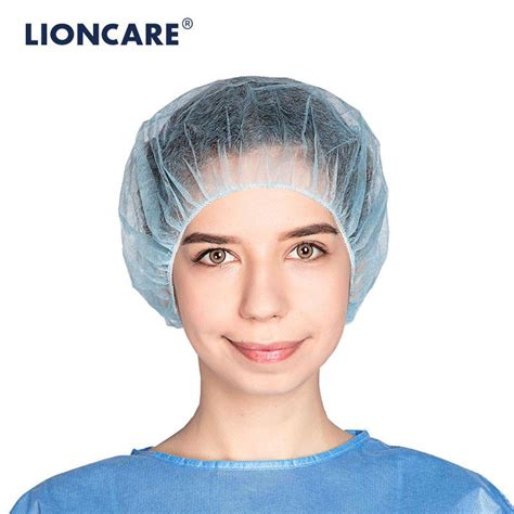 China High Quality Lioncare Polypropylene Disposable Bouffant Cap