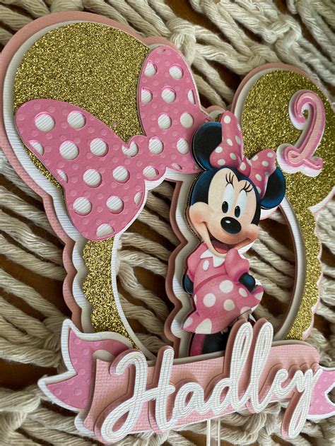 Minnie Mouse Stickers Minnie Mouse Cake Topper Minnie Mouse Party The