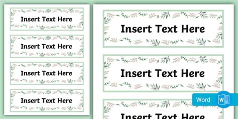 Editable Botanical Drawer Labels Teacher Made Twinkl