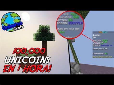 C Mo Conseguir Unicoins En Skyblock De Universocraft Unis O