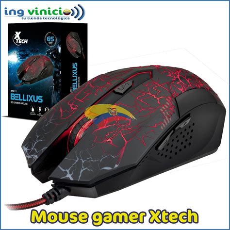 Mouse Gamer Usb Xtech Xtm 510 2400 Dpi Ergonómico 6 Botones Mercado Libre