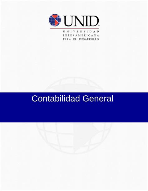 PDF Contabilidad General Moodle2 Unid Edu Mx CONTABILIDAD GENERAL