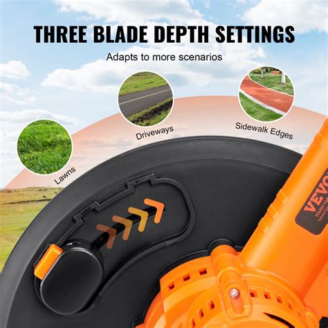 Vevor Lawn Edger 20 V Battery Powered Cordless Edger 9 Inch Blade