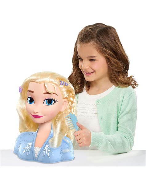 Princesa Elsa Cabeza Para Peinar Accesorios Disney