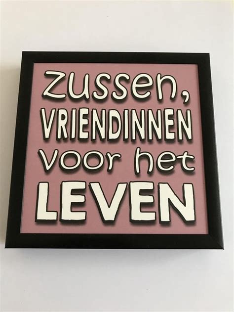 Fotolijst Met Tekst Zussen Vriendinnen Voor Het Leven X Cm