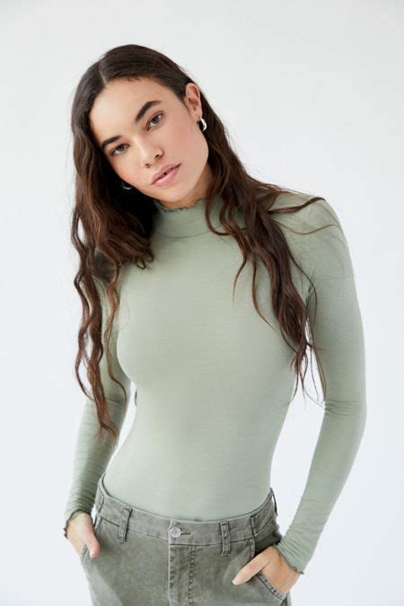 Intimates Wear For Women Urban Outfitters Long Sleeve Bodysuit