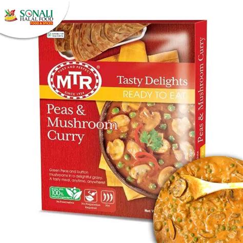 Peas And Mushroom Curry Rte Mtr Sonali Halal Food And Cafe