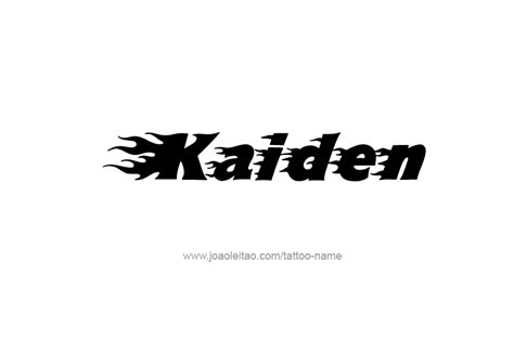 Kaiden Name Tattoo Designs - Page 4 of 5 - Tattoos with Names