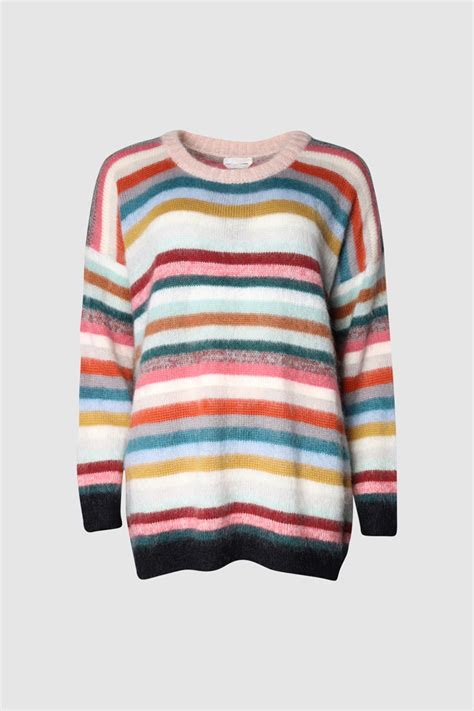 Oversized Striped Mohair Knitted Jumper The Pre Loved Closet