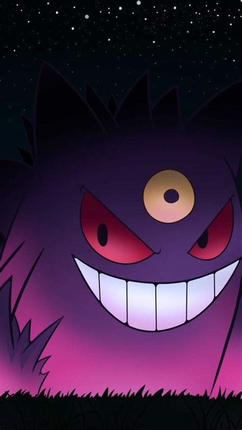 Gengar Wallpaper Browse Gengar Wallpaper With Collections Of Cool Galaxy Gengar Iphone Scary