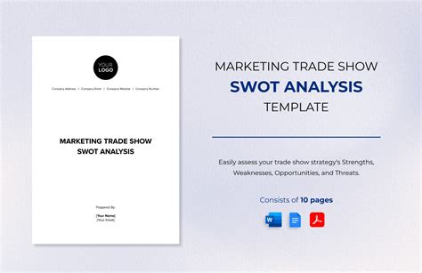 Marketing Trade Show SWOT Analysis Template In Word PDF Google Docs