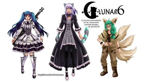 Lunar 6 Main Characters by NilaNandita on DeviantArt