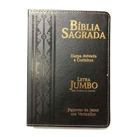 Biblia Letra Extra Gigante Jumbo Harpa Gospel Evangelica Extra