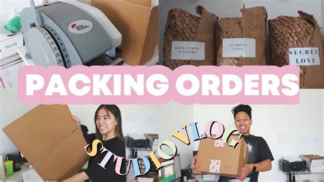 Studio Vlog Packaging Orders Shipping Candles Packaging Candles