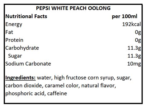 Pepsi White Peach Oolong Tea Flavor Ml H A G Inter Co Ltd