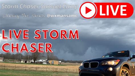 Live Storm Chaser Tracking Damaging Winds Hail And Tornadoes In