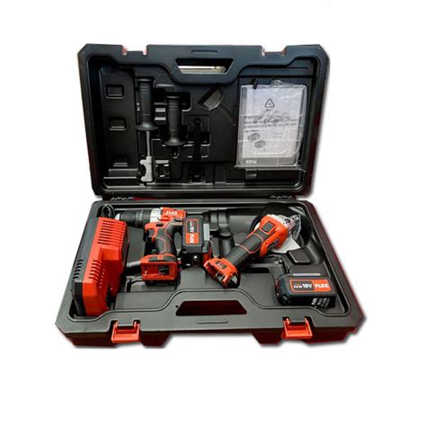 FLEX Akku-Set mit Winkelschleifer 18V und Schlagbohr-Schrauber 18V ...