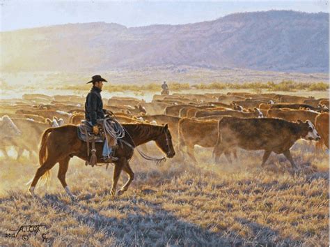 A DUSTY DAWN Tim Cox Fine Art Has A New Original Oil Painting