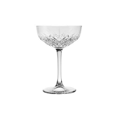 Champagne Saucer Cut Glass Coupe 270ml Coupe Hiremaster 0800 Events