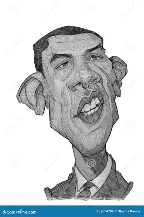 Barack Obama Illustration Editorial Photo 58552119