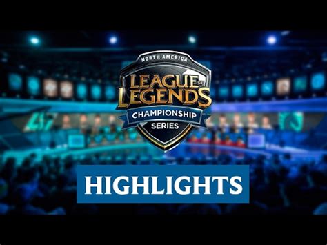 Highlights FlyQuest Vs Counter Logic Gaming Game 1 2017 NA LCS