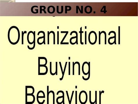 Pptx Important Organizational Buying Behavior Dokumentips