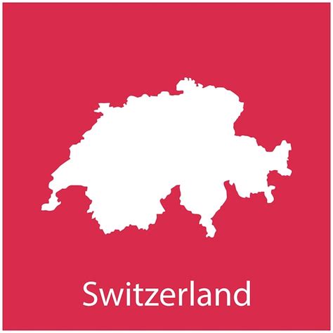 Premium Vector Switzerland Map Icon Vektor