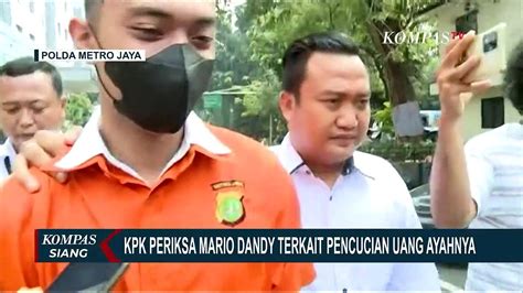 Mario Dandy Diperiksa Kpk Sebagai Saksi Kasus Gratifikasi Dan Pencucian