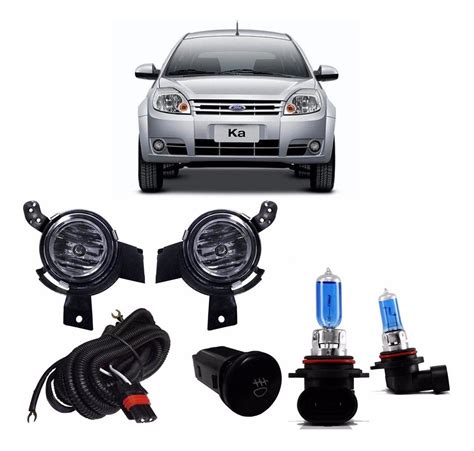 Kit Farol Milha Ford Ka Super Branca R