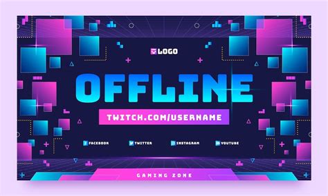 Free Vector | Gaming twitch background template design