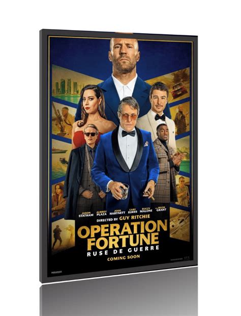 Quadro Poster Filme Esquema de Risco Operação Fortune 2 Elo7